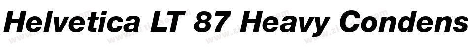 Helvetica LT 87 Heavy Condensed字体转换